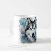 🐾 Husky Lovers, deze Mok is voor jou! 🐾 (Voorkant links)