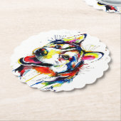 HUsky Lovers Stone Coaster| Liefdessteen coaster Kartonnen Onderzetters (Gekanteld)