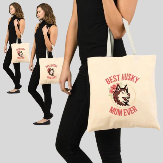Husky Ma, Dog Mam, Dog Gift Tote Bag
