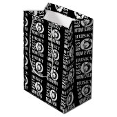 Husky Mam, Dog Mam, Husky Gift Medium Cadeauzakje (Achterkant Gekanteld)