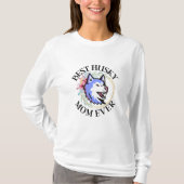 Husky Mam, Dog Mam, Husky Gift T-shirt (Voorkant)