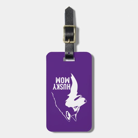 Husky mama bagagelabel (Voorkant verticaal)