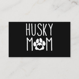 Husky mama   cadeau voor Hondenliefhebber   Lovely Visitekaartje