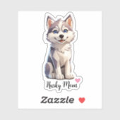 Husky mama Dog Sticker (Vel)