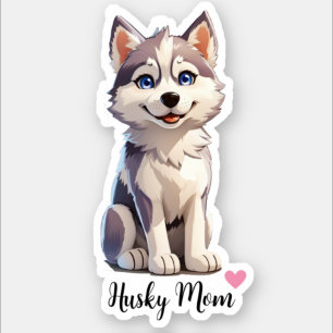 Husky mama Dog Sticker