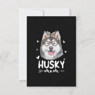 Husky mama   Hondenliefhebbers Cadeau   Moederdagg RSVP Kaartje
