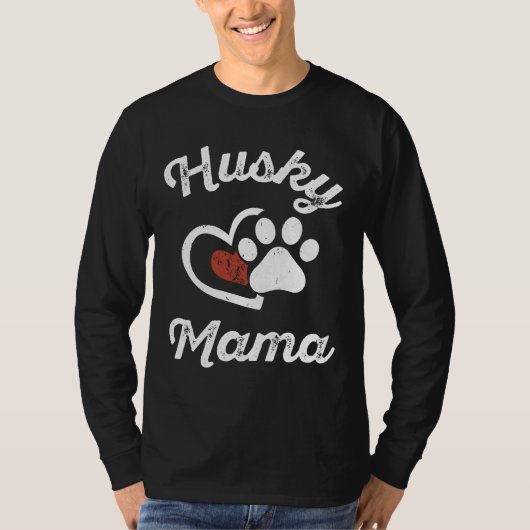 Husky Mama Husky Eigenaar Hond Mam T-shirt (Voorkant)