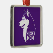 Husky mama metalen ornament (Rechts)