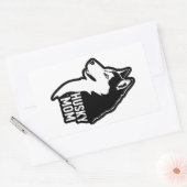 Husky mama rechthoekige sticker (Envelop)