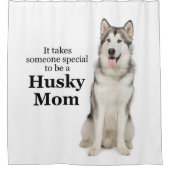 Husky mama Shower Curtain Douchegordijn (Voorkant)