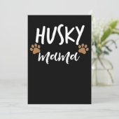 Husky Mama | Siberian Husky Moeder Hondenliefhebbe Save The Date (Staand voorkant)
