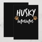 Husky Mama | Siberian Husky Moeder Hondenliefhebbe Save The Date (Voorkant / Achterkant)
