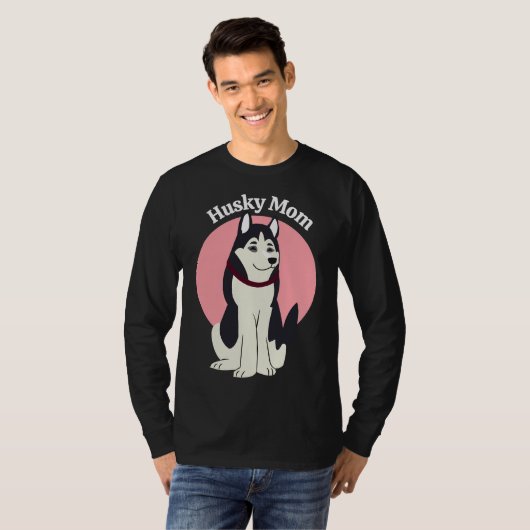 Husky mama t-shirt (Voorkant volledig)