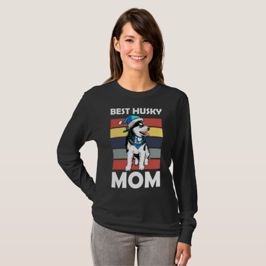 Husky mama t-shirt (Voorkant volledig)