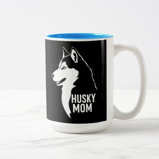 Husky mama tweekleurige koffiemok (Rechts)