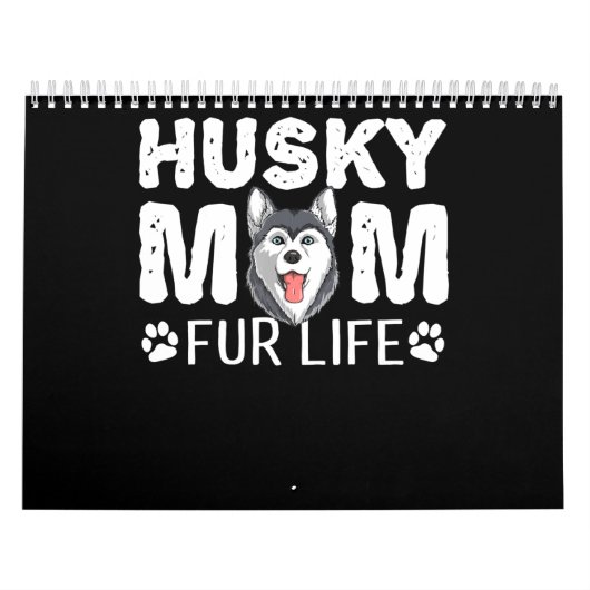 Husky mama voor het leven | Funny Dog day gift Kalender (Hoes)