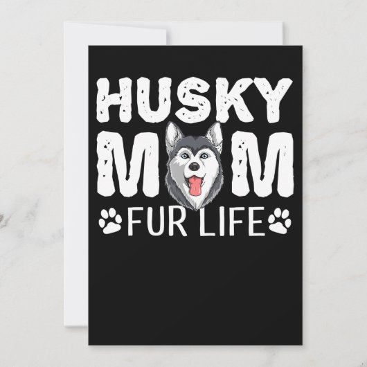 Husky mama voor het leven | Funny Dog day gift Save The Date (Voorkant)