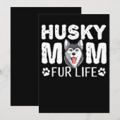 Husky mama voor het leven | Funny Dog day gift Save The Date (Voorkant / Achterkant)