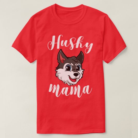 Husky Mama voor vrouwen Moeder Dog Pet Gift T-shirt (Design voorkant)
