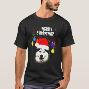 Husky Merry Kersthond T-shirt