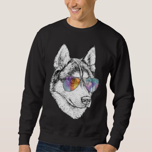 Husky met vliegers trui (Voorkant)