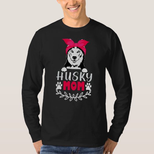 Husky Moeder Hond Siberische Husky Eigenaar Mama M T-shirt (Voorkant)