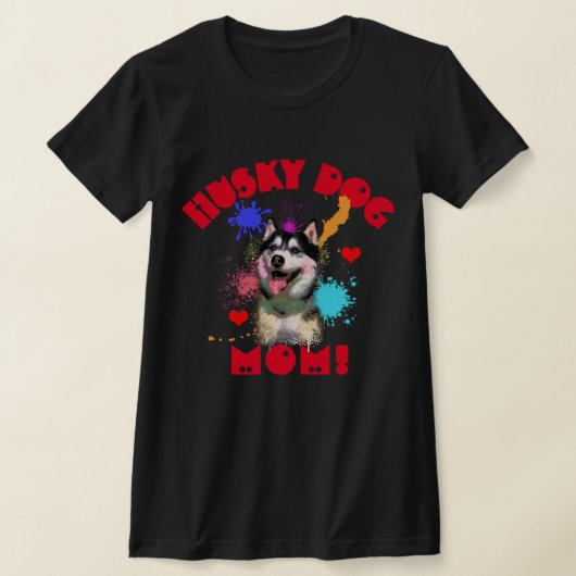 Husky Moeder Hondenliefhebber Beste Hond Moeder Oo T-shirt (Laagn)