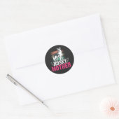 Husky Moeder Liefde: Vier Loyaliteit en Bond Ronde Sticker (Envelop)