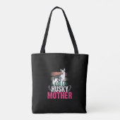 Husky Moeder Liefde: Vier Loyaliteit en Bond Tote Bag (Achterkant)