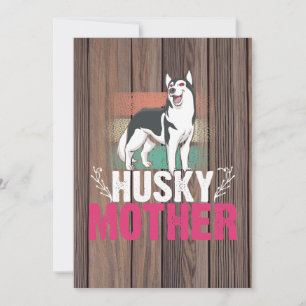 Husky Moeder Liefde: Vier Loyalty en Band Feestdagenkaart
