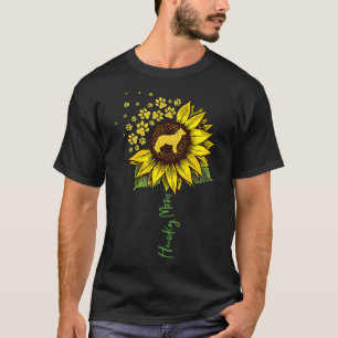 Husky Moeder Zonnebloem Siberische Husky Hond Mam T-shirt