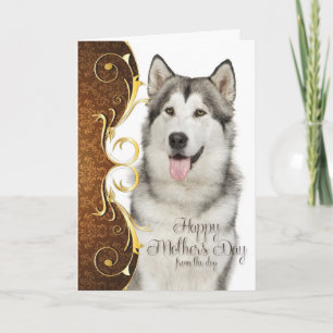Husky Moederdag Card Kaart