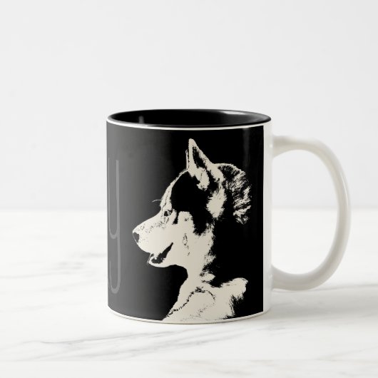 Husky Mok Coffee Kop Koele Siberische Husky Kop (Rechts)