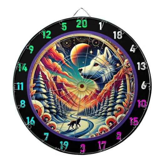 Husky Mountain Aura Wall Decor Dartbord (Voorkant)