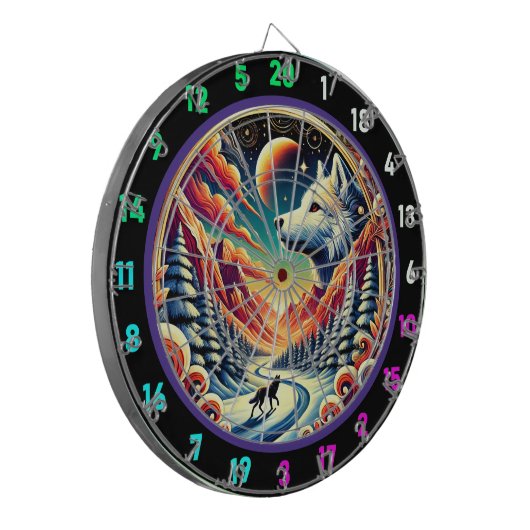 Husky Mountain Aura Wall Decor Dartbord (Voorkant Links)
