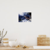 Husky - Mountain Spirit Art Poster/Print Poster (Keuken)