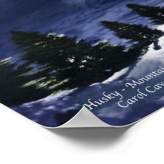 Husky - Mountain Spirit Art Poster/Print Poster (Hoek)