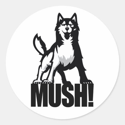 Husky Mush Sticker (Voorkant)