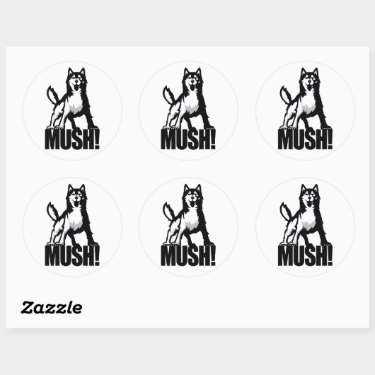 Husky Mush Sticker (Vel)