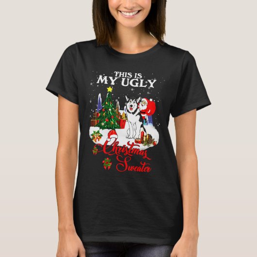 Husky My KerstSweater T-shirt (Voorkant)