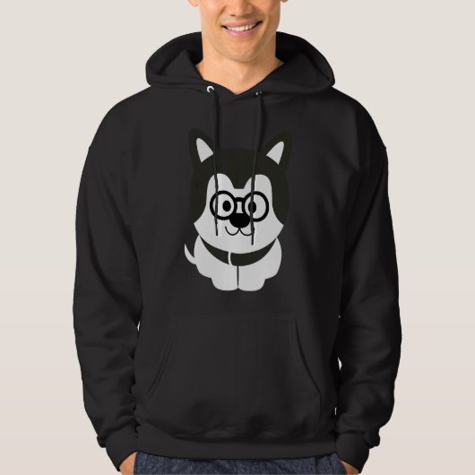 Husky Nerdy Hoodie (Voorkant)