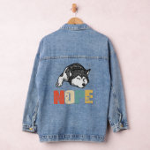 Husky -  Nope Funny Siberian Husky Dog Love Denim Jacket (Hangar)