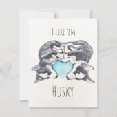 Husky Note cards Kaart (Voorkant)