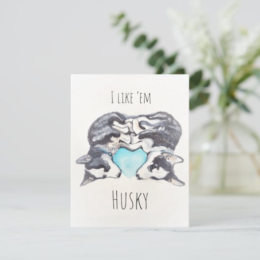 Husky Note cards Kaart (Staand voorkant)