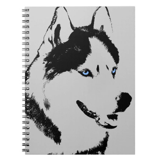 Husky Notebook Siberian Husky Gifts & Books Notitieboek (Voorkant)