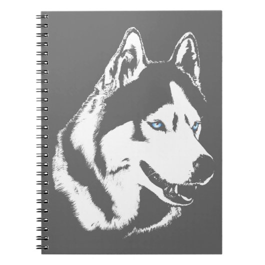 Husky Notitieboek Siberian Husky Gifts & Books (Voorkant)