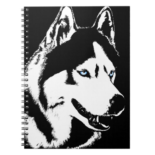 Husky Notitieboek Siberian Husky Gifts & Books (Voorkant)