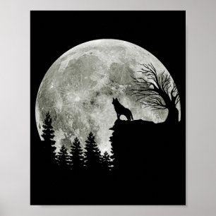 Husky on Mountain Halloween Graphic T - shirts Gif Poster