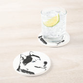 Husky Onderzetter Husky Malamute Sled Dog Onderzet (Zijkant)