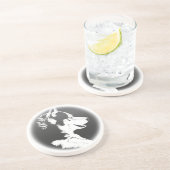 Husky Onderzetter Husky Puppy Dog Onderzetter (Zijkant)